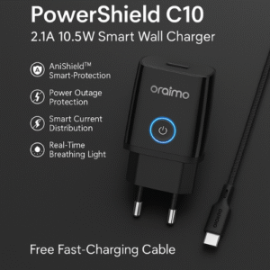 oraimo-power shield-c10-anishield-fast-charger