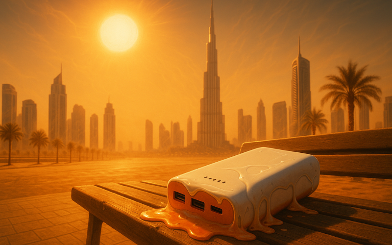 dubai-climate-power-bank-battery-life